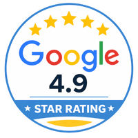 Google 4.9 star rating badge