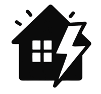 Smart home energy management icon